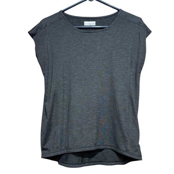 Columbia Sportswear Tops - Columbia Sportswear Charcoal Gray Athletic Top XS Cap Sleeve Active Shirt